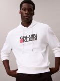 White Logo Graphic Hoodie  Men