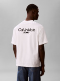 Λευκό T-shirt Με Λογότυπο Στο Πίσω Μέρος  Άνδρας