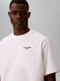 Λευκό T-shirt Με Λογότυπο Στο Πίσω Μέρος  Άνδρας