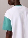 White Relaxed Varsity Logo T-shirt  Men