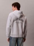 Grey Varsity Logo Zip-Up Hoodie  Men