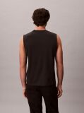 Black Cotton Muscle Tank Top  Men