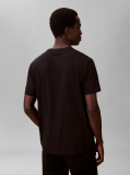 Μαύρο T-Shirt Με Λογότυπο Και Κλασική Γραμμή  Άνδρας