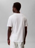 Λευκό T-Shirt Με Λογότυπο Και Κλασική Γραμμή  Άνδρας