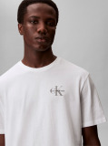 Λευκό T-Shirt Με Λογότυπο Και Κλασική Γραμμή  Άνδρας