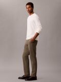 Green Slim Fit Buttoned Chinos  Men