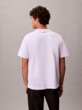 Purple Embroidered Logo T-shirt  Men