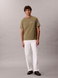 Green Embroidered Logo T-shirt  Men