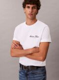 White Embroidered Logo T-shirt  Men