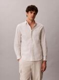 White Oxford Cotton Check Shirt  Men