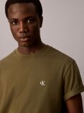 Green Monogram Logo Terry Crew Neck Sweatshirt  Men