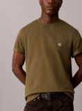 Green Monogram Logo Terry Crew Neck Sweatshirt  Men