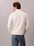 White Monologo Terry Quarter-Zip Sweatshirt  Men
