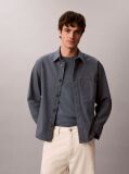 Blue Cotton Canvas Shirt Jacket  Men