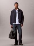 Blue Padded Nylon Zip-Up Jacket  Men