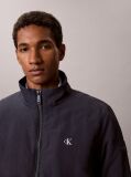 Blue Padded Nylon Zip-Up Jacket  Men