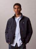 Blue Padded Nylon Zip-Up Jacket  Men