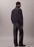 Blue Padded Nylon Zip-Up Jacket  Men