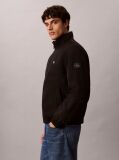 Black Padded Nylon Zip-Up Jacket  Men
