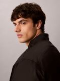Black Padded Nylon Bomber Jacket  Men