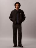 Μαύρο Baggy Παντελόνι Από Βαμβακερό Twill  Άνδρας