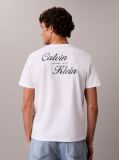 White Embroidered Logo T-shirt  Men