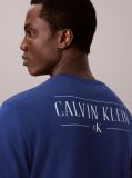 Μπλε T-Shirt Με Γραφικό Λογότυπο Στην Πλάτη Και Στρόγγυλη Λαιμόκοψη  Άνδρας