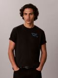 Μαύρο T-Shirt Με Κεντημένο Λογότυπο Script  Άνδρας