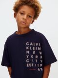 Μπλε T-shirt Με Λογότυπο  Αγόρι