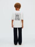 Λευκό T-shirt Με Γραφικό Τύπωμα Πίσω  Αγόρι