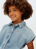 Denim Demin Front Tie Top  Girls
