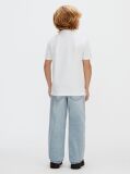 White Cotton Stretch Polo Shirt  Boys