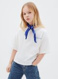 Λευκό T-Shirt Με Στρογγυλή Λαιμόκοψη Και Λογότυπο  Κορίτσι