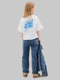 Λευκό T-Shirt Με Στρογγυλή Λαιμόκοψη Και Λογότυπο  Κορίτσι