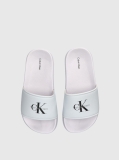 Λευκό Παιδικά Sliders Με Λογότυπο Signature  Παιδικό Unisex