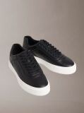 Black Premier - Leather Signature Trainers  Men