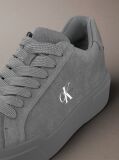 Grey CK Avenue - Suede Logo Trainers  Men
