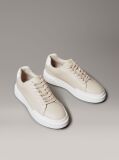 Μπεζ Δερμάτινα NYC Sneakers  Γυναίκα