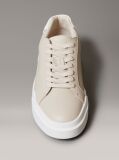 Μπεζ Δερμάτινα NYC Sneakers  Γυναίκα