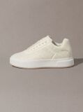 Λευκό Cupsole Sneakers Με Διάτρητο Μοτίβο  Γυναίκα