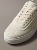 Λευκό Cupsole Sneakers Με Διάτρητο Μοτίβο  Γυναίκα