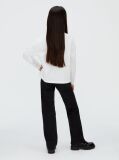 White Boxy Logo T-shirt  Girls