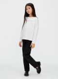White Boxy Logo T-shirt  Girls
