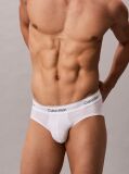 Λευκό Σετ 3 Σλιπ - Icon Cotton Stretch  Άνδρας
