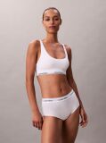 White Lightly Lined Bralette - Icon Cotton Modal  Women