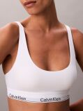 White Lightly Lined Bralette - Icon Cotton Modal  Women