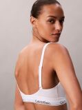 White Lightly Lined Bralette - Icon Cotton Modal  Women