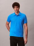 Blue Cotton Piqué Polo Shirt  Men
