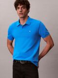 Blue Cotton Piqué Polo Shirt  Men