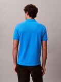Blue Cotton Piqué Polo Shirt  Men
